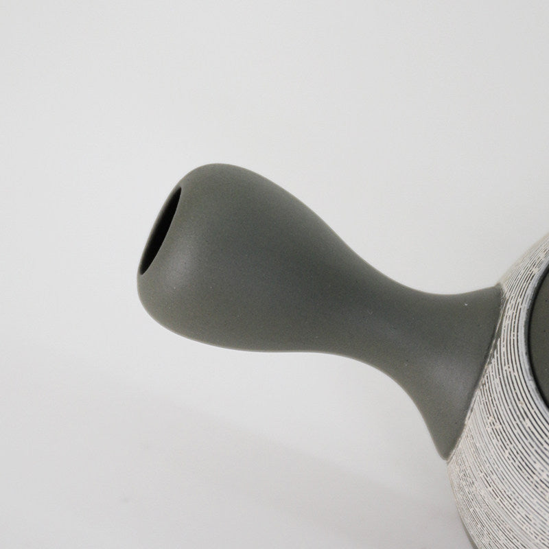 Japanese Tokoname Ware Sakura Kyusu Teapot