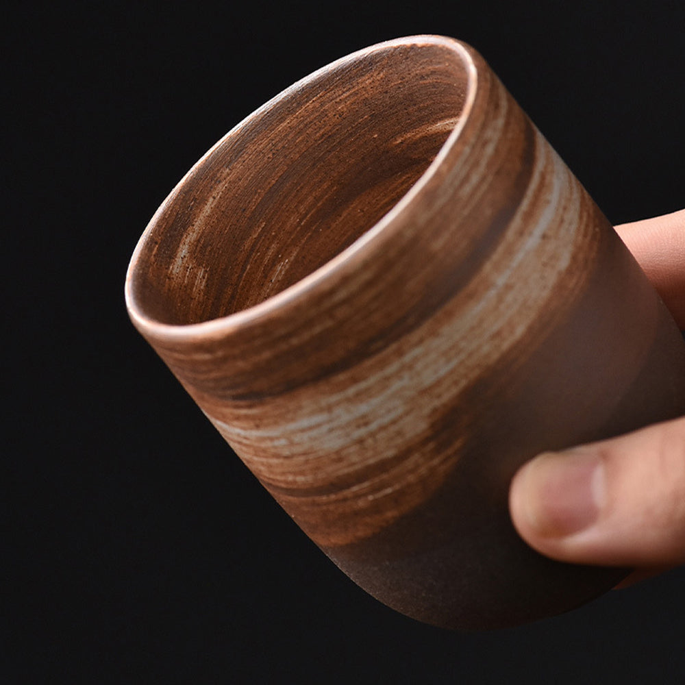 Wood-Fired Kiln-Changed Stoneware Master Tea Cup