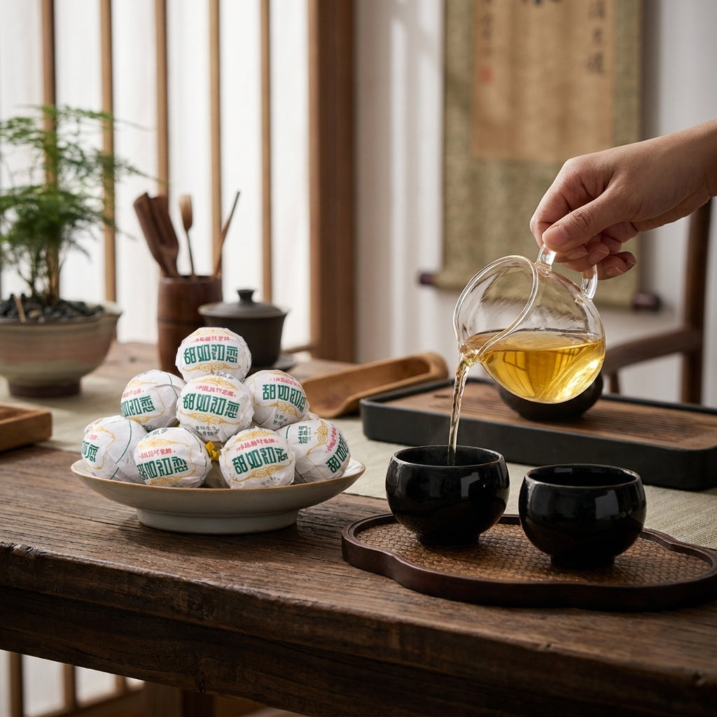 2023 Sweet First Love Raw Pu-erh Tea Balls