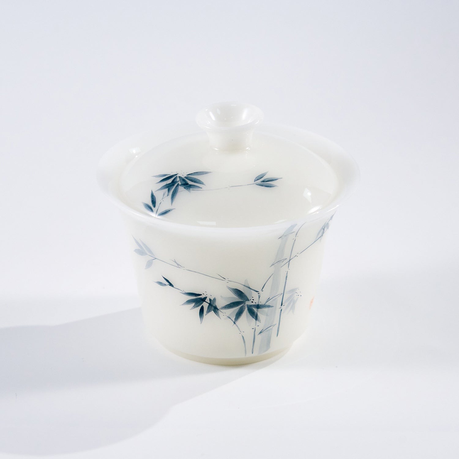 Jade-Glaze Hand-Painted Portable Tea Set