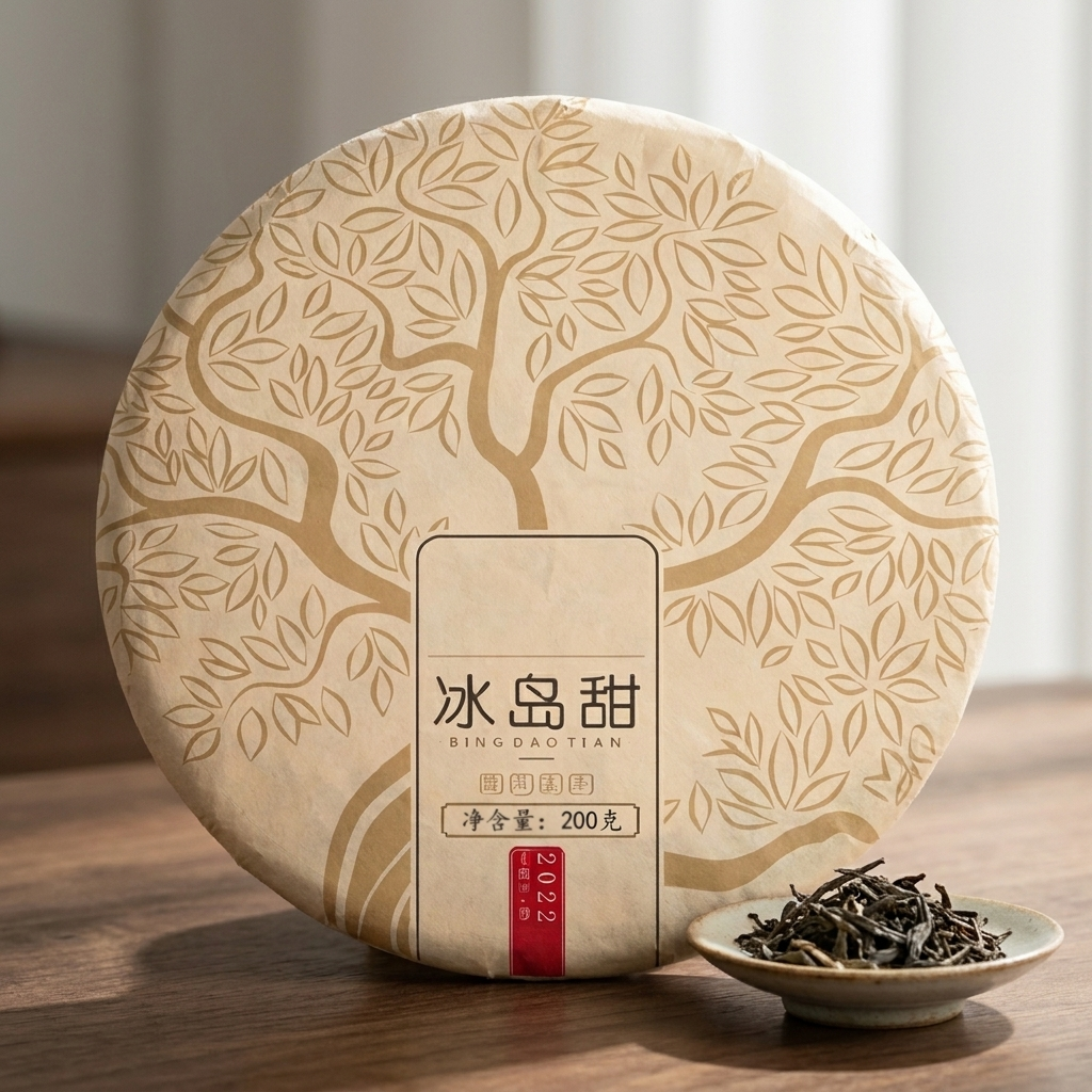 2022 Bingdao Sweet Ancient Tree Raw Pu-erh Tea Cake