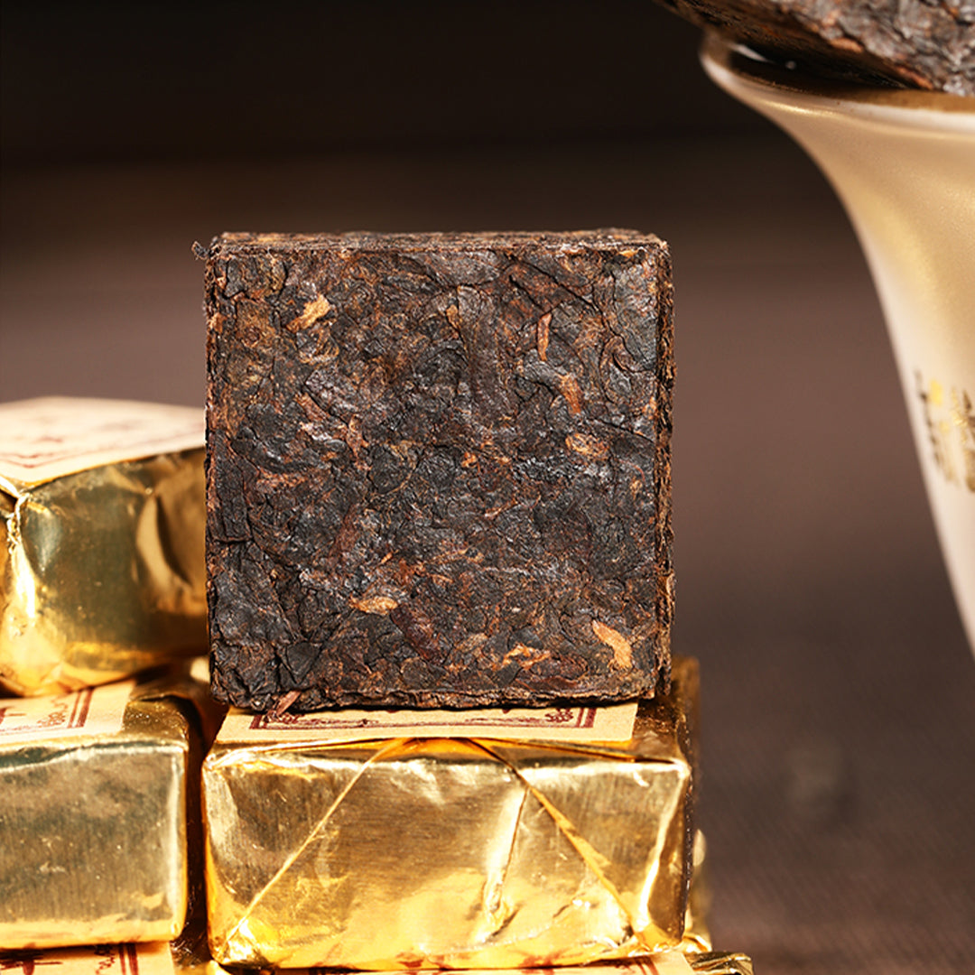 10-Year Aged Pu-erh Ripe Tea Mini Gold Bricks