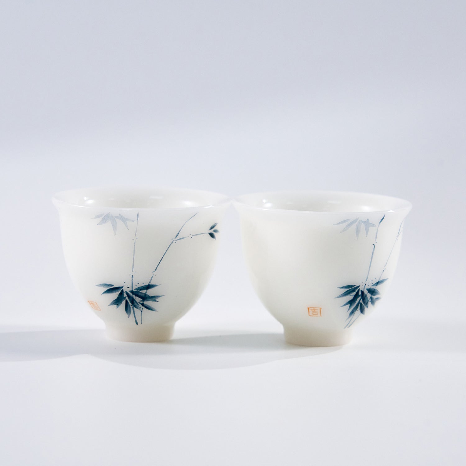 Jade-Glaze Hand-Painted Portable Tea Set