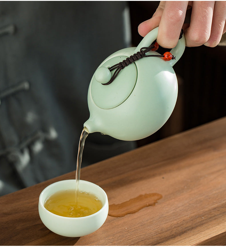 Ru Kiln Celadon Xi Shi Gongfu Tea Set