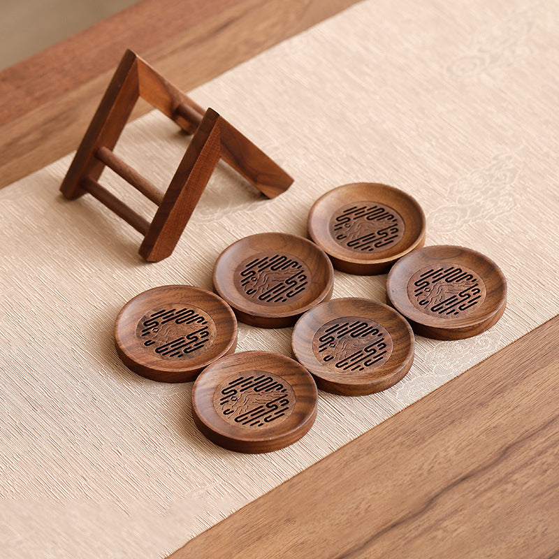 Walnut Wood Tea Coasters