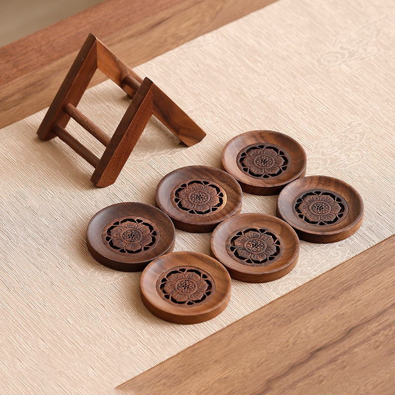 Walnut Wood Tea Coasters
