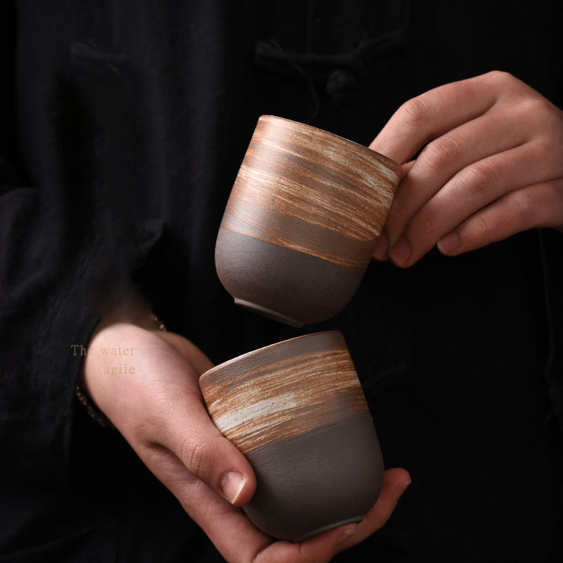 Wood-Fired Kiln-Changed Stoneware Master Tea Cup