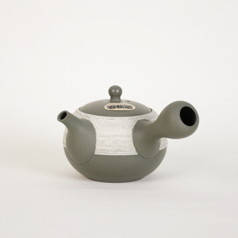Japanese Tokoname Ware Sakura Kyusu Teapot