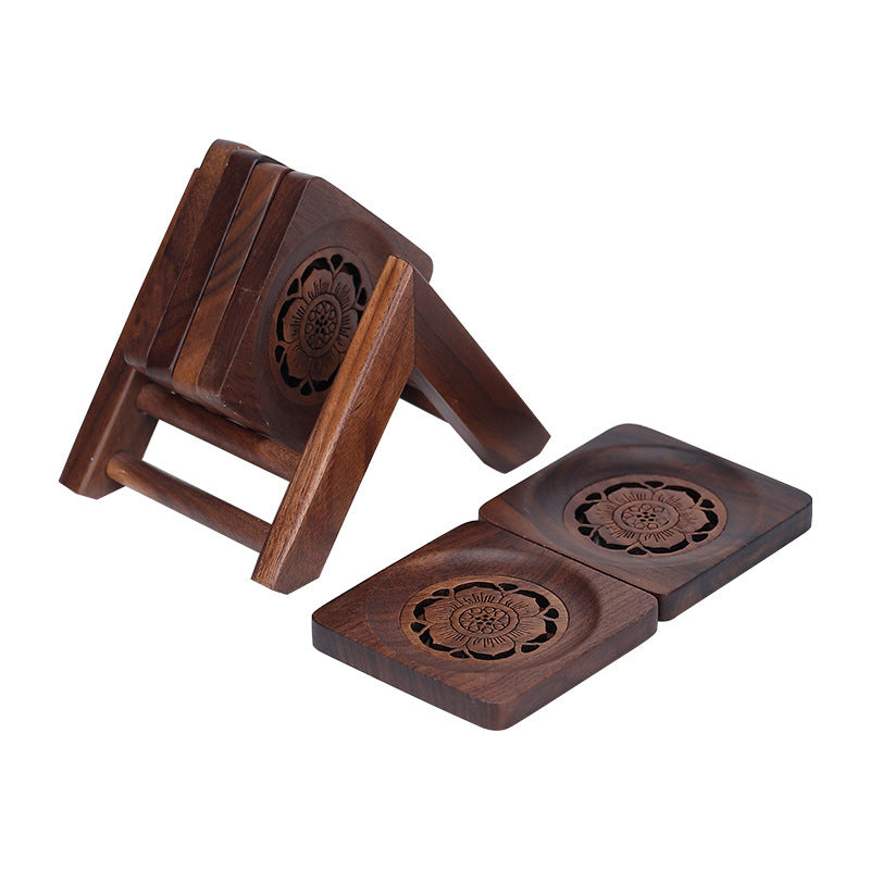 Walnut Wood Tea Coasters