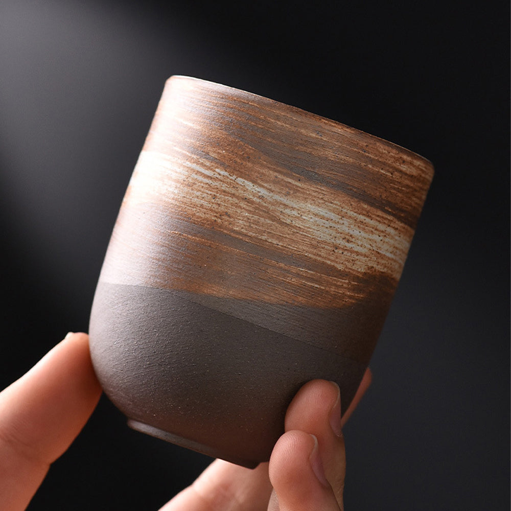 Wood-Fired Kiln-Changed Stoneware Master Tea Cup