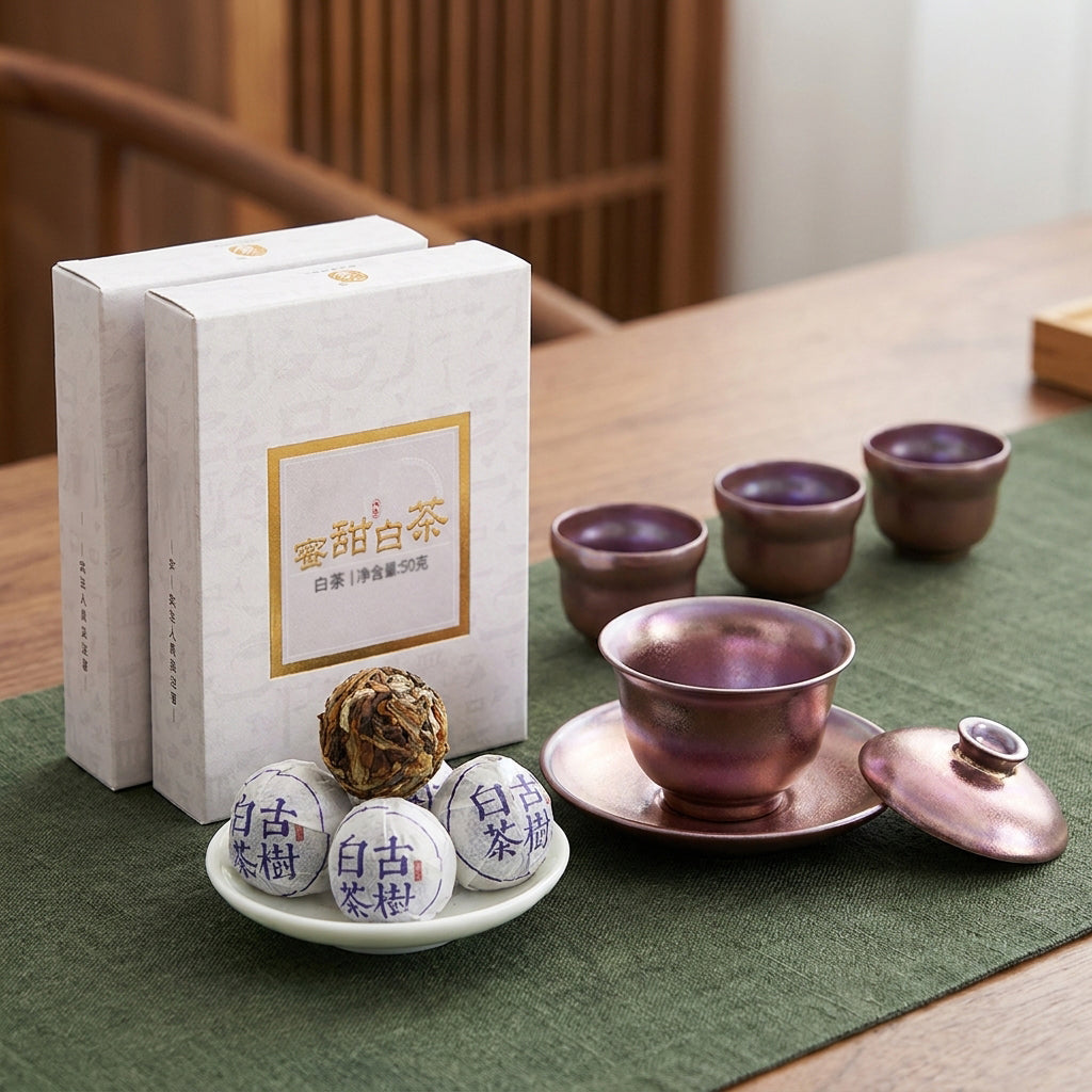 Honey-Sweet Ancient Tree White Tea Balls