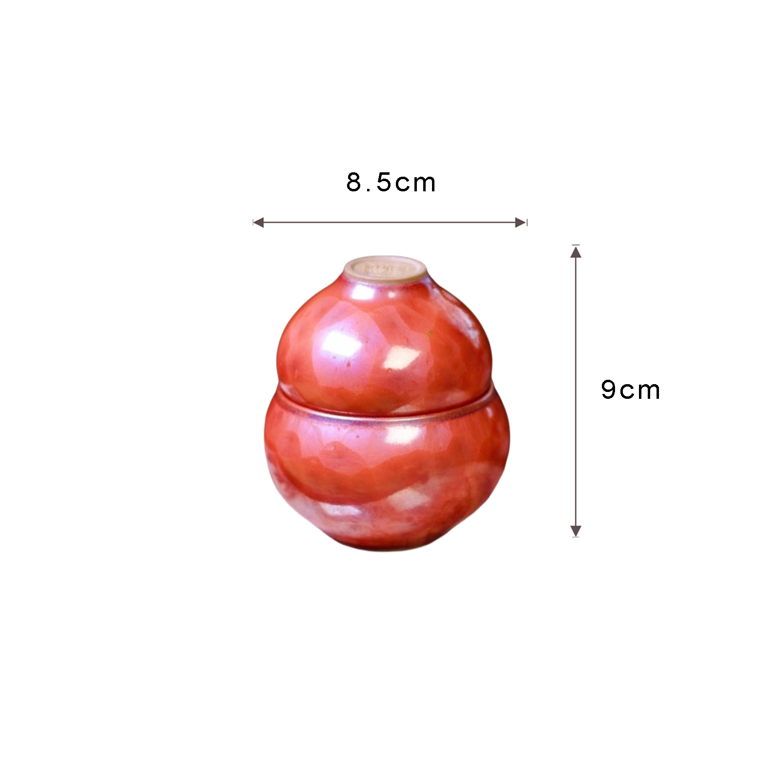 Fortune & Blessing Double Auspicious · Persimmon Red