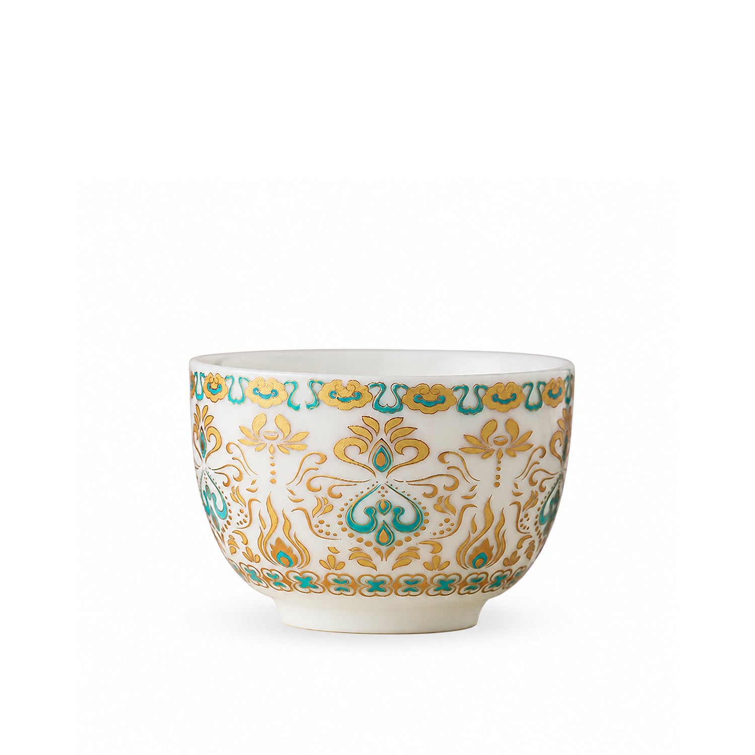Mutton-Fat Jade Dunhuang Ceramic Teacup