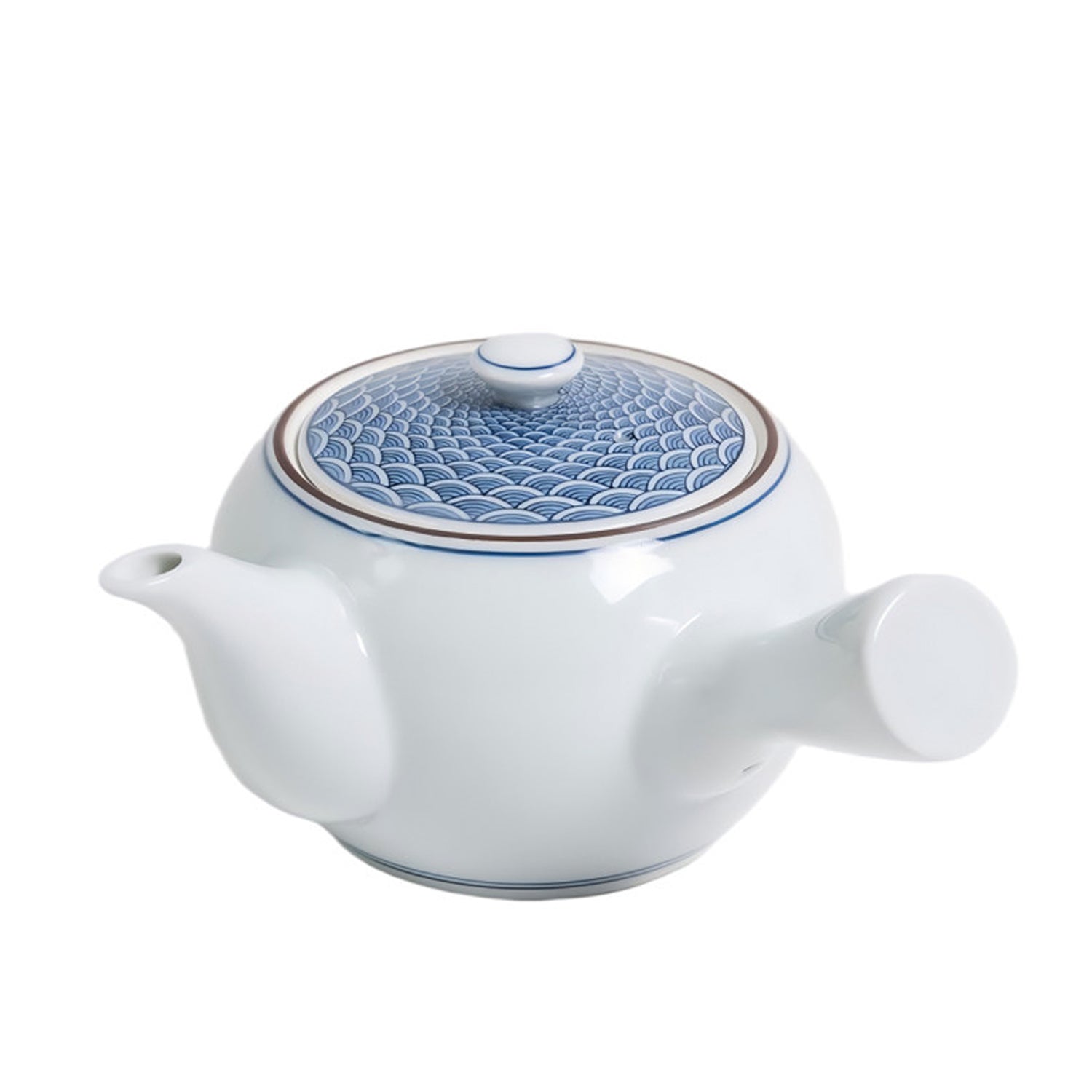 Hand-Painted Japanese Hasami Ware Porcelain Teapot