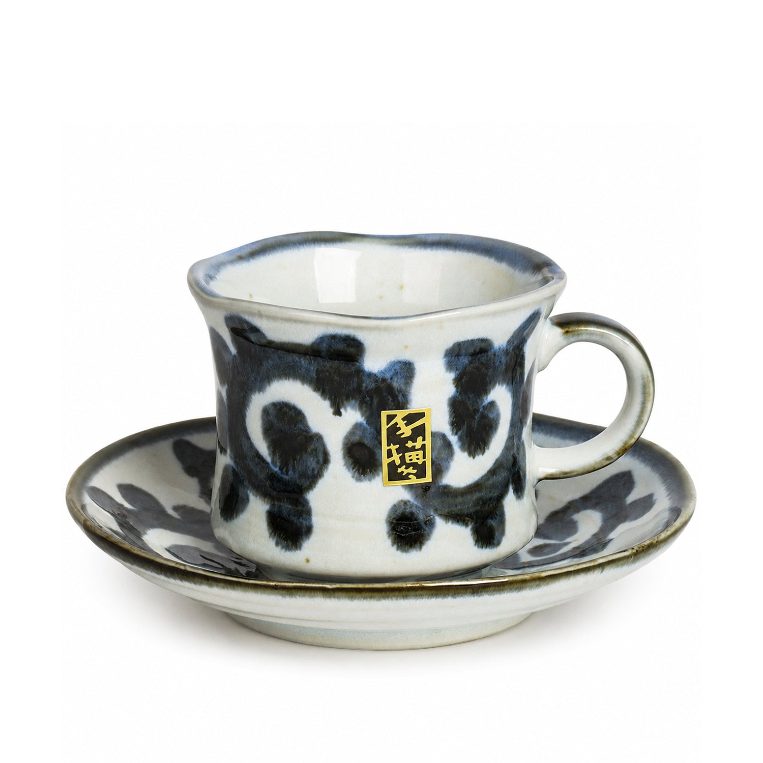 Bloom Mino Ware-Inspired Floral Cup & Saucer Set