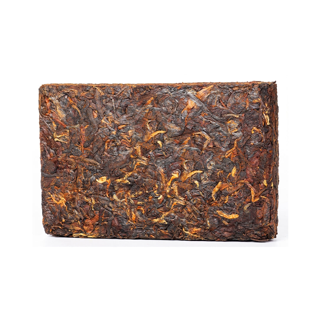 10-Year-Old Bulang Mountain Ancient Tree Ripe Pu-erh Tea Brick