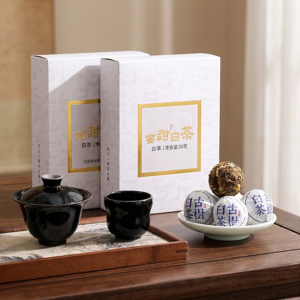 Honey-Sweet Ancient Tree White Tea Balls