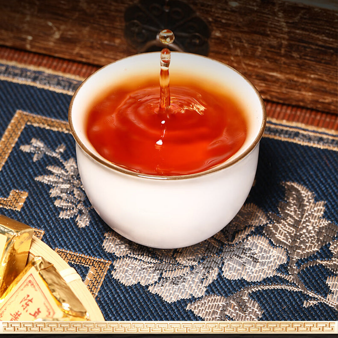 10-Year Aged Pu-erh Ripe Tea Mini Gold Bricks