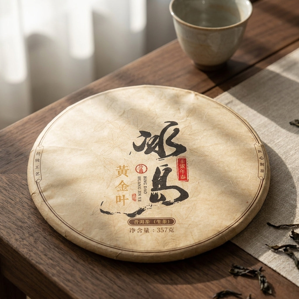 2023 Bingdao Golden Leaf Raw Pu-erh Tea (Ancient Tree Sheng)