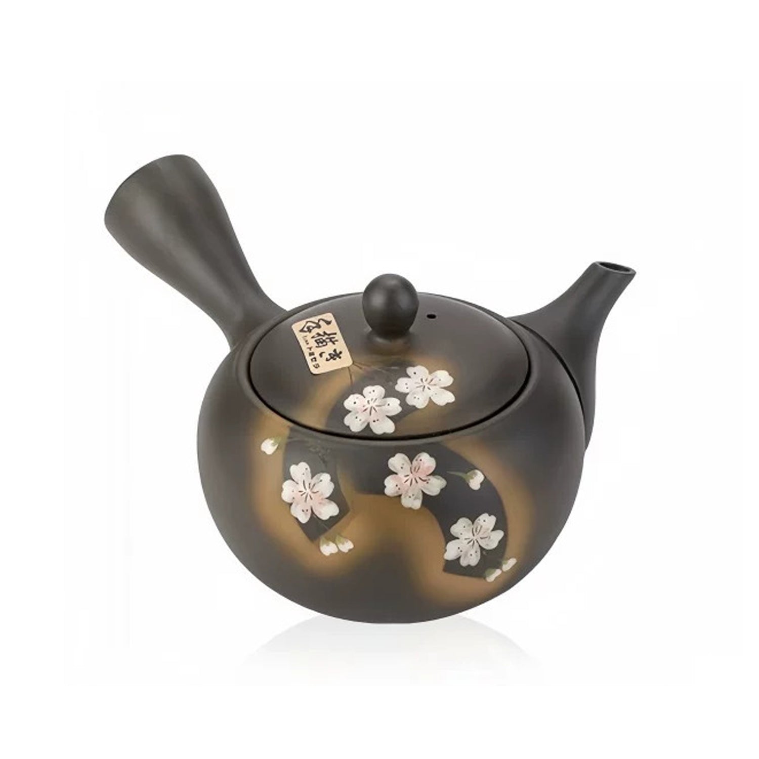 Japanese Sakura Black Clay Kyusu Teapot Collection