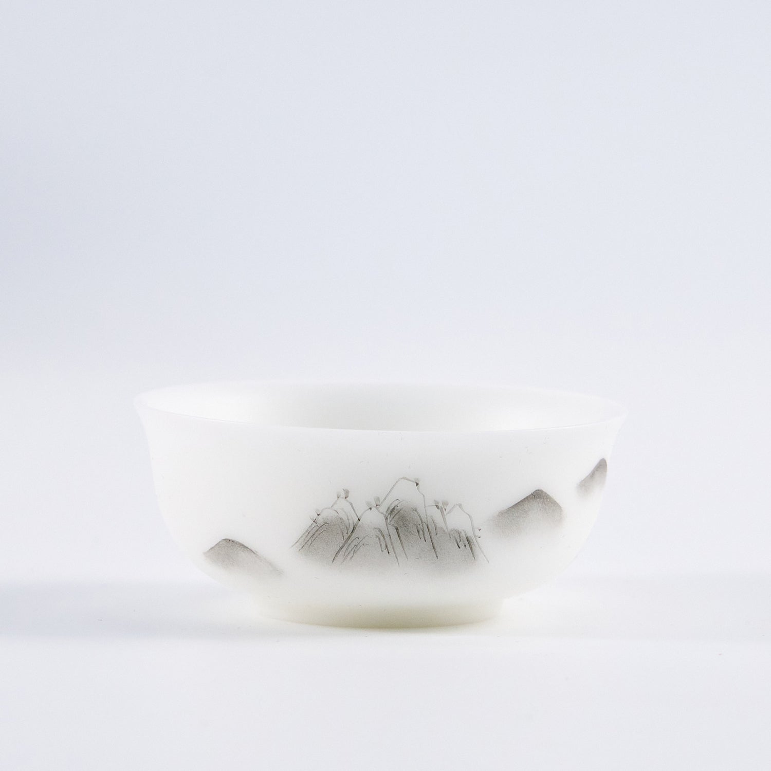 Icy-Glaze Hand-Painted Landscape Travel Tea Set