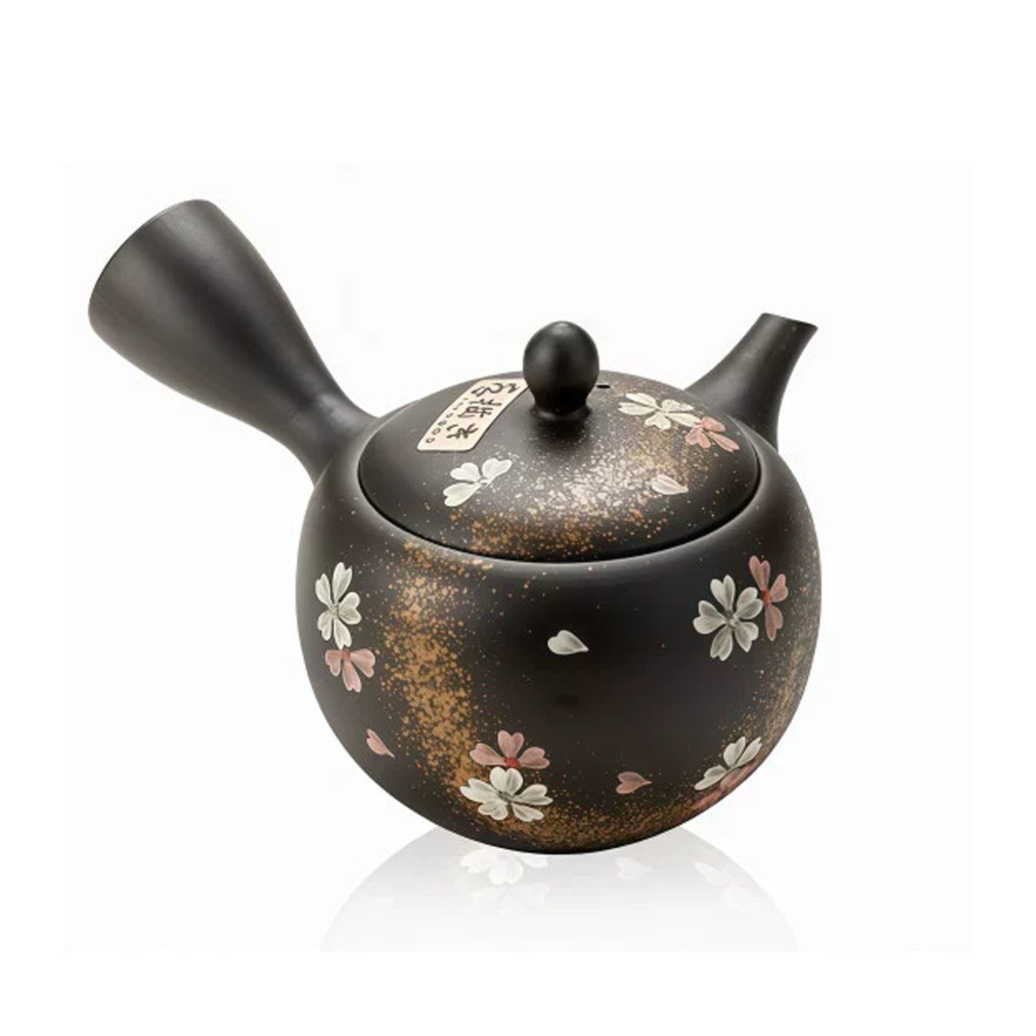 Japanese Sakura Black Clay Kyusu Teapot Collection