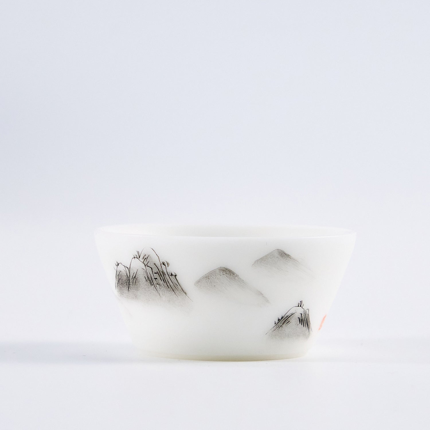 Icy-Glaze Hand-Painted Landscape Travel Tea Set