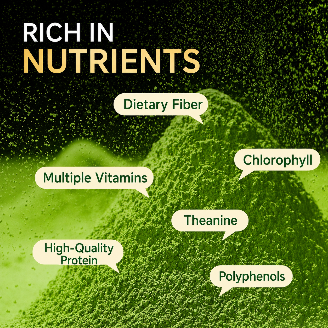 Organic pure matcha powder