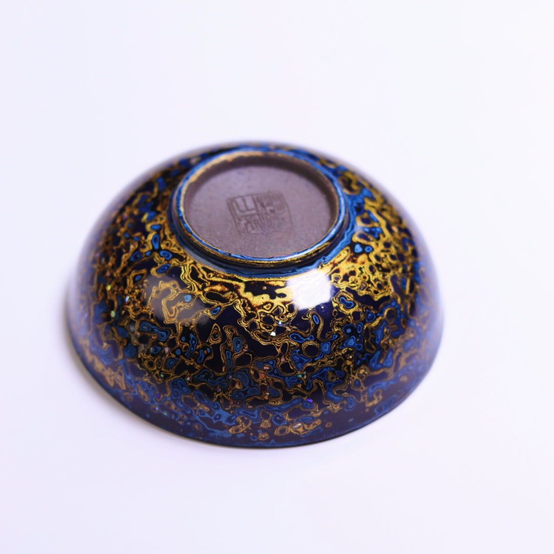 Lacquer Collection – Blue Gold Pu-erh Teacup