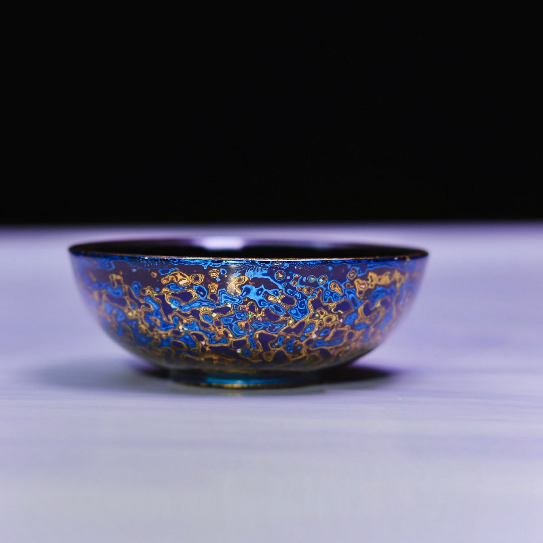 Lacquer Collection – Blue Gold Pu-erh Teacup