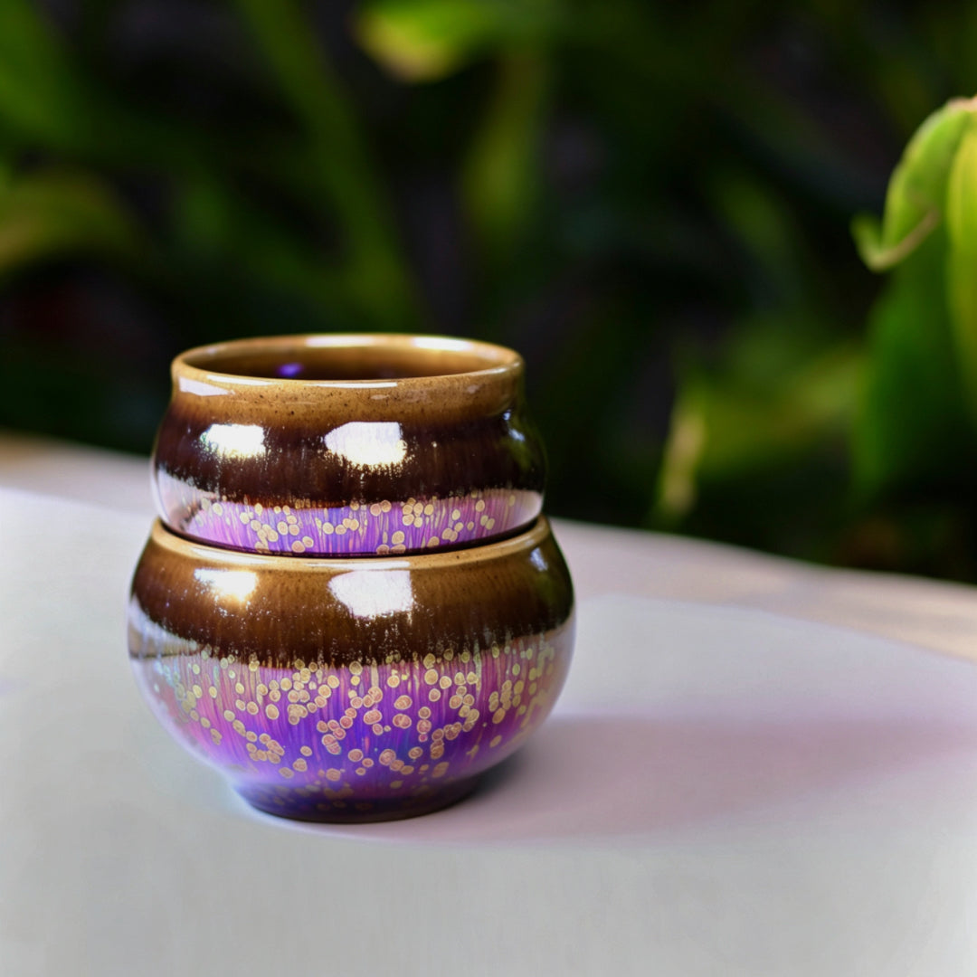 Blessing & Fortune Arrive Together — Colorful Oil Drop