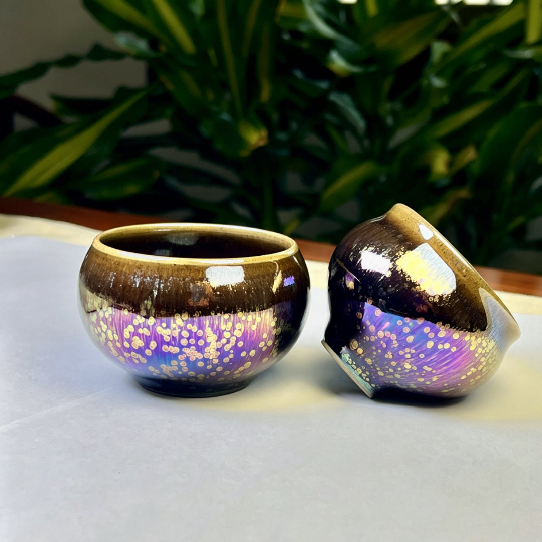 Blessing & Fortune Arrive Together — Colorful Oil Drop