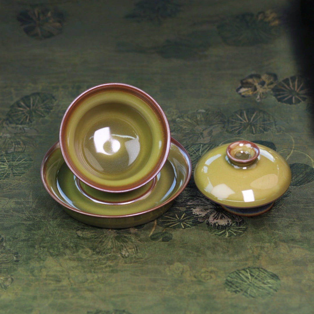Four Seasons Collection – Spring Gaiwan in Yellow-Green