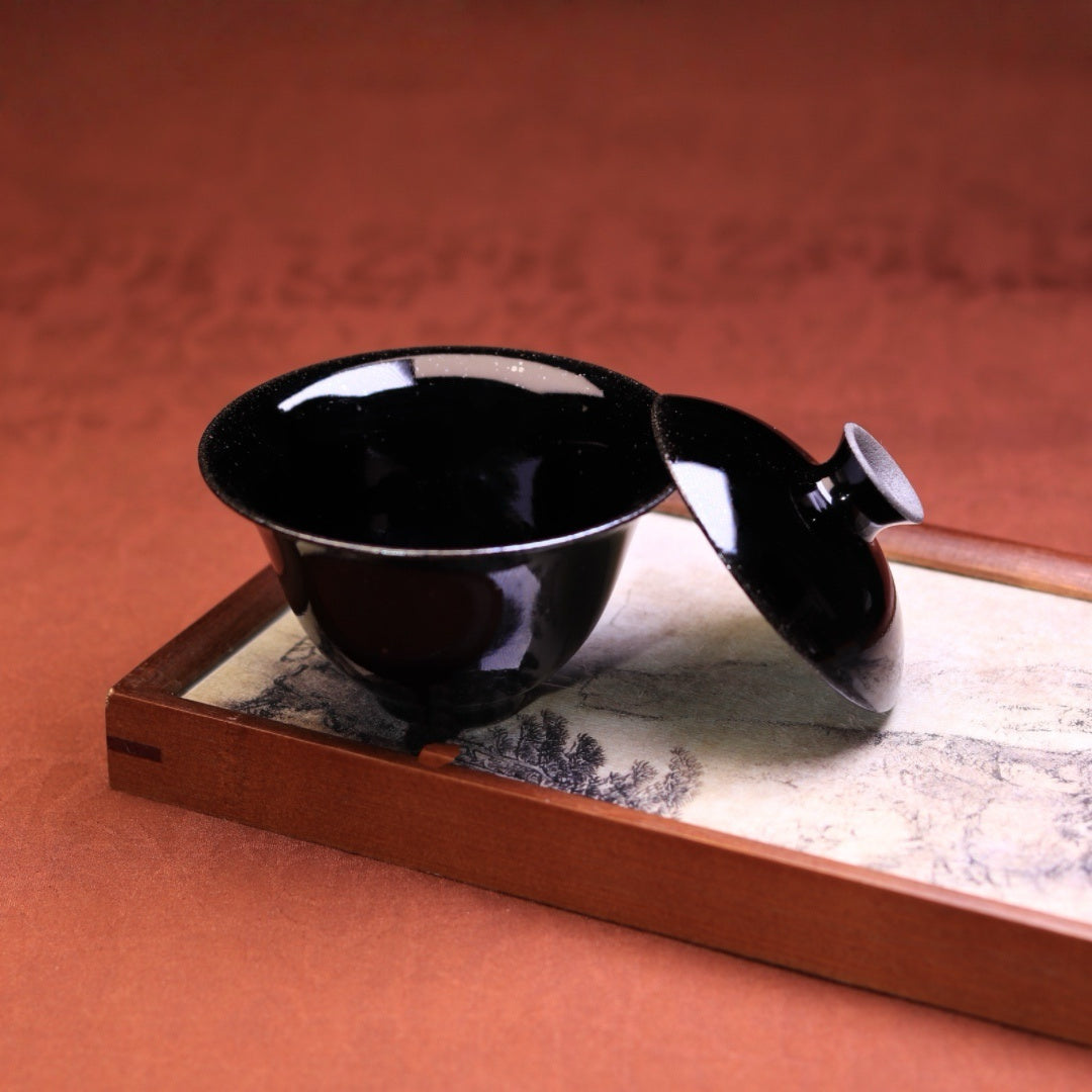 Four Seasons Collection – Winter Gaiwan in Black Gold
