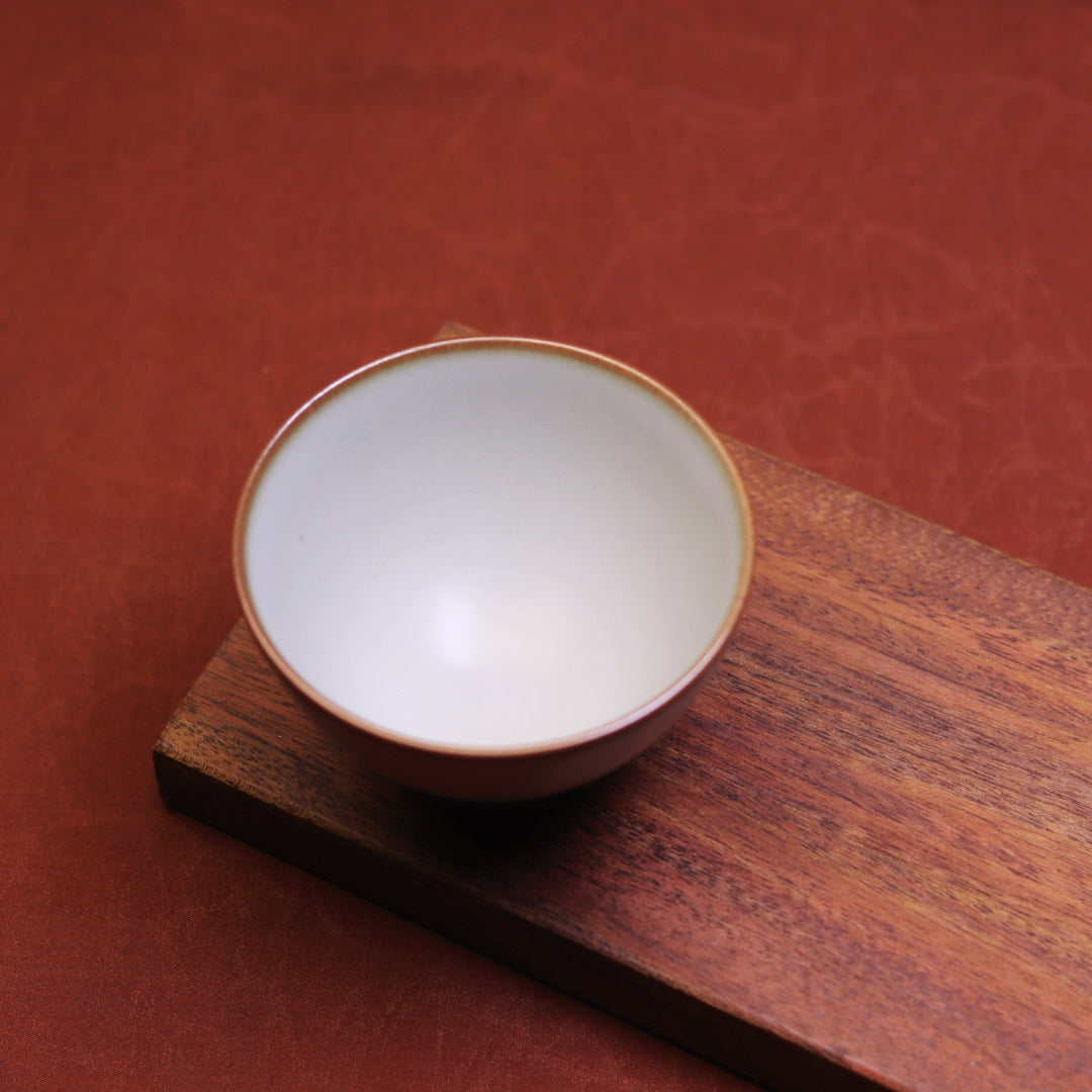 Four Seasons Collection – Winter Zun Cup in Moon White (Harmony)