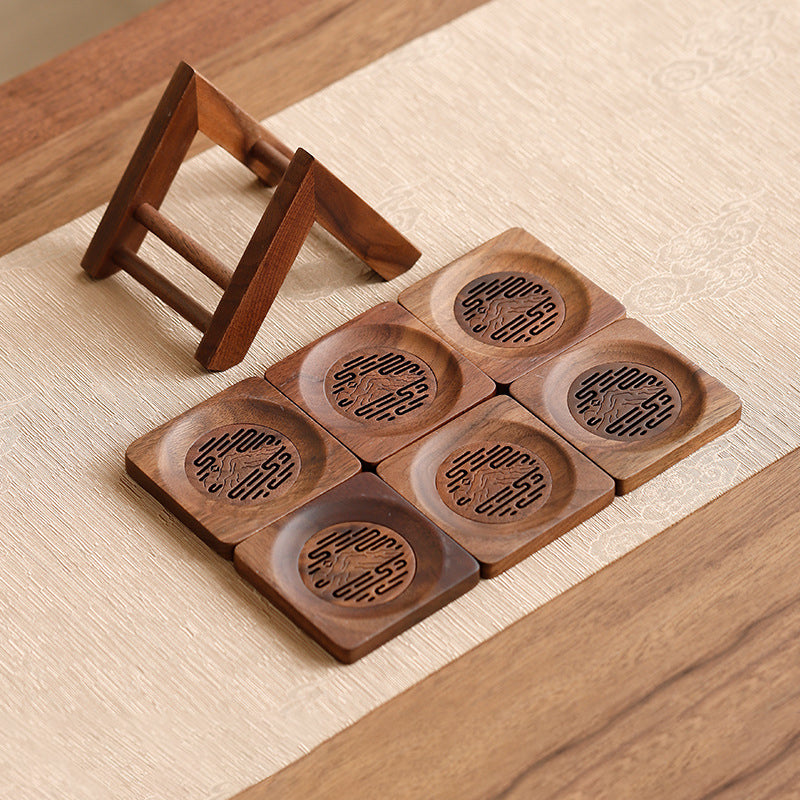 Walnut Wood Tea Coasters