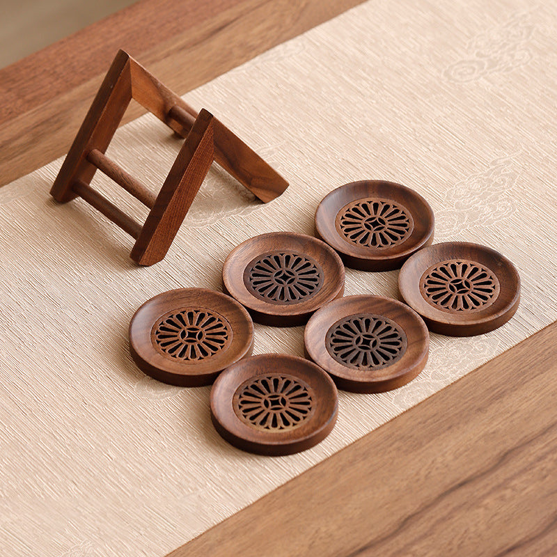 Walnut Wood Tea Coasters